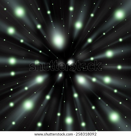 abstract background light ball zoom colorful white green black shade