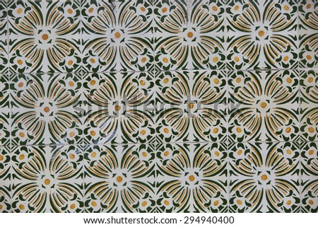 Old Fashioned Hand Painted Portuguese tile
