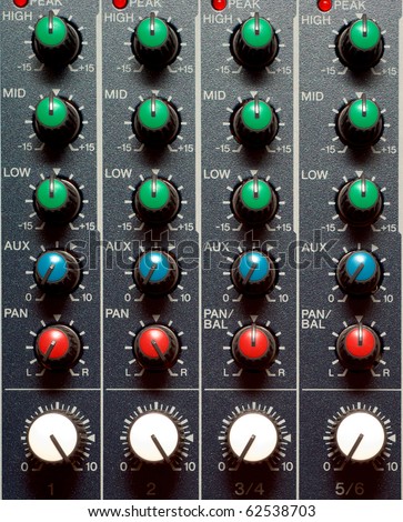 Texture of sound mixer. Techno design.