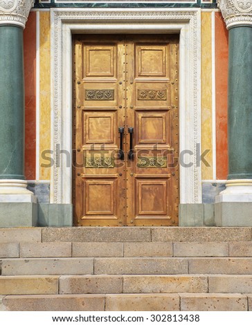 Door to God. Conceptual design. Religion theme.