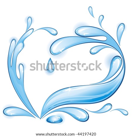 Clip Art Water Splash. stock vector : Water splash in