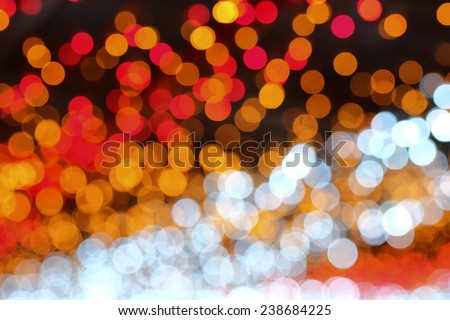 Bokeh abstract from christmas tree light for background,wallpaper  christmas festival