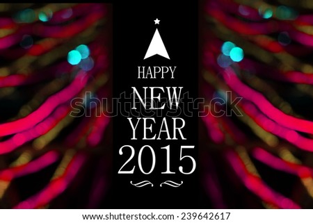 Happy new year card. Abstract design for new year festival.