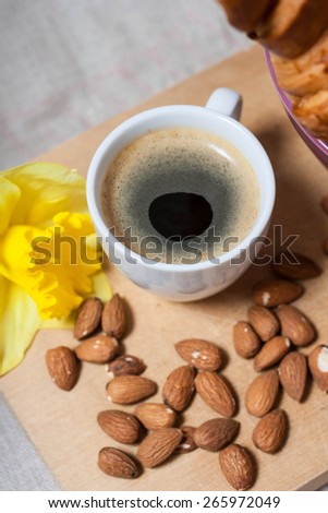 Coffee and almonds