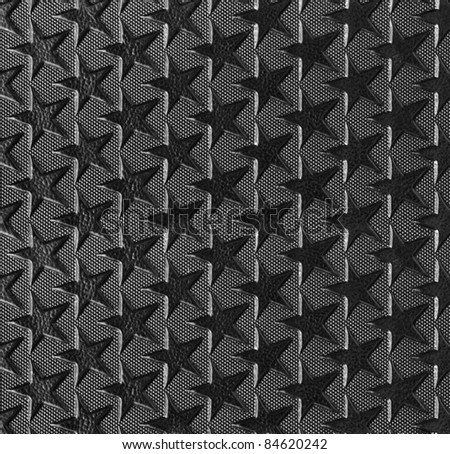 Black and white texture with five-pointed stars.