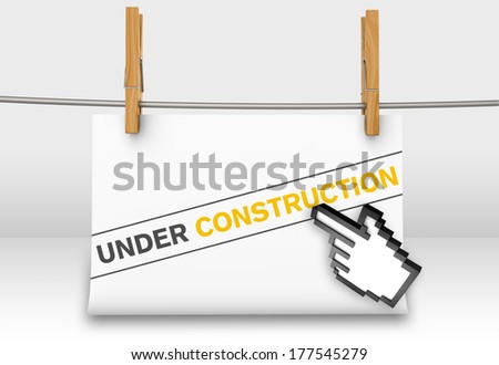 Website under construction as a concept