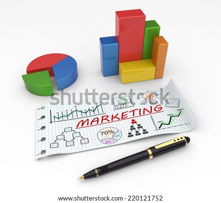 Financial business charts and economic development