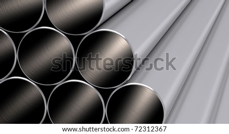 Metal tubes macro