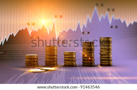 Financial and business chart and graphs Financial and business chart and graphs