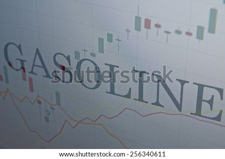 Rise stock chart & inscription \