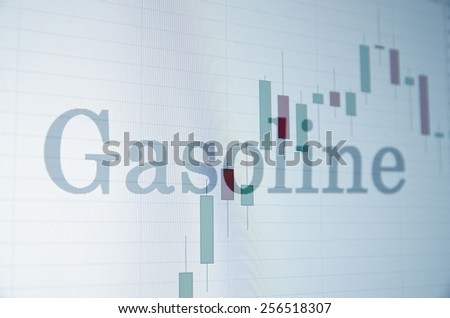Rise stock chart & inscription \