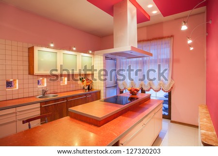 Amaranth house - Kitchen countertop with a cooker