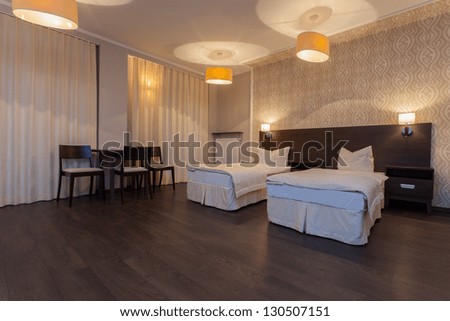 Woodland hotel - Interior of modern and elegant double room
