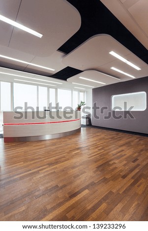 Interior Of A Business Center And Reception