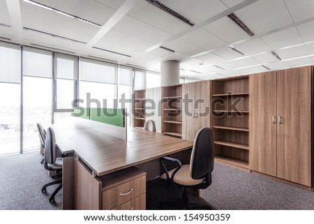 Modern office building and a conference room