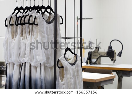 Patterns of a dress for a dressmaker, tailor shop