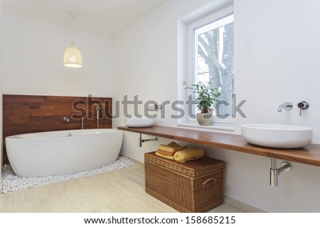 Interior Of Bathroom In African Style