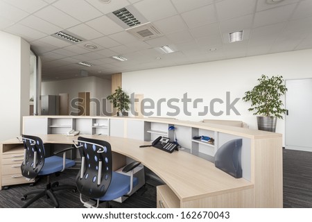 Reception Room Of A New Contemporary Office