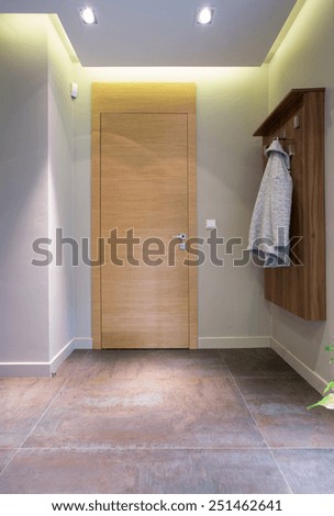 Interior of small anteroom in detached house