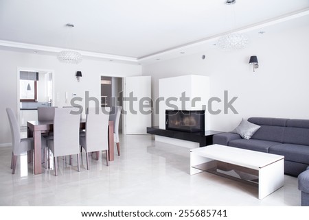 Picture of luxury drawing room in modern design