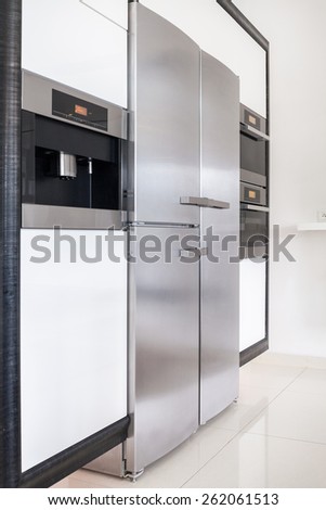 New kitchen\'s devices in modern apartment