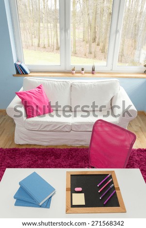 Picture of beauty room for teenage girl