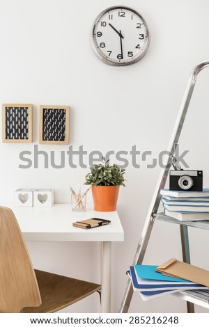 Modern stylish office with well organized desk