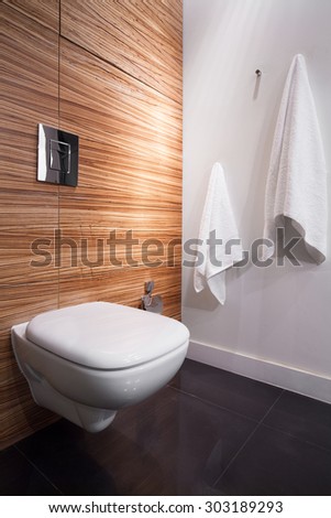 Picture of decorative wall and floor bathroom tiling