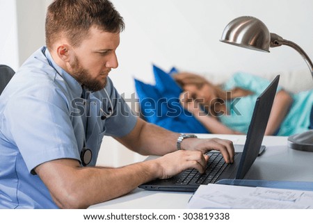 Image of doctors working overtime in hospital