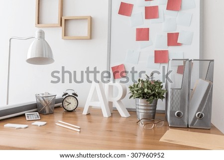 Image of contemporary space for designer working at home