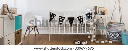 Bedroom and space to play for little boy