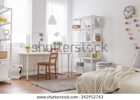 Picture of new room with vintage wood chair