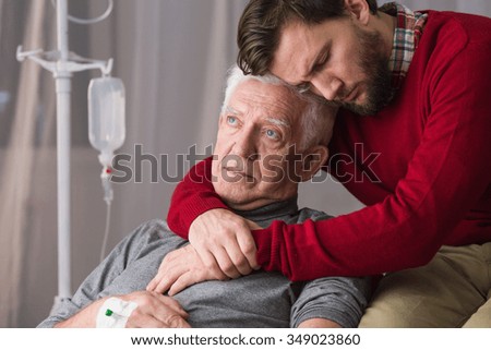 Image of last will of senior man with critical illness