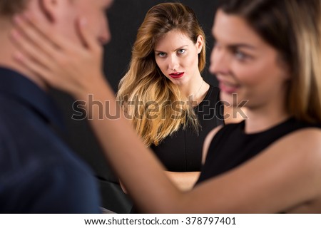 Photo of man cheating on jealous wife