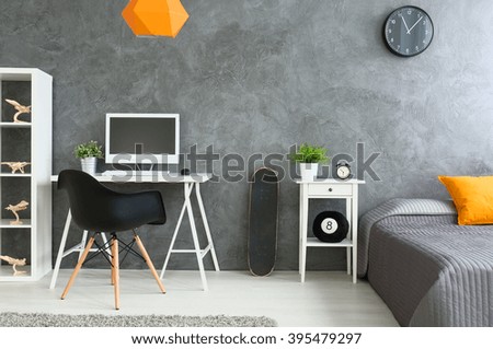 Shot of a bedroom in a modern apartment