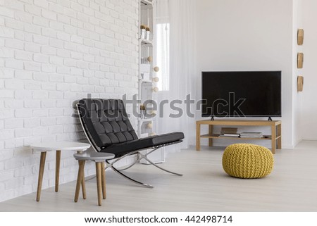 Shot of a simply decorated living room in a modern apartment