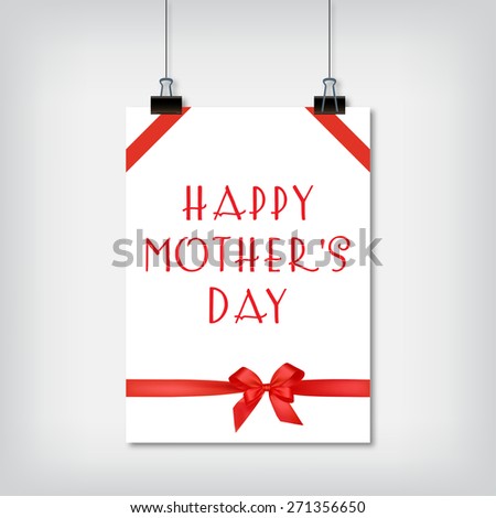 Stylish background for the holiday Mothers Day vector illustration