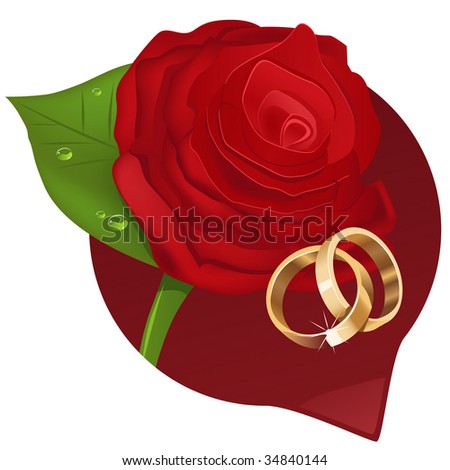 stock vector Bright wedding illustration will decorate wedding invitation 