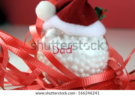 Santa Hat Christmas Ornament for Dad