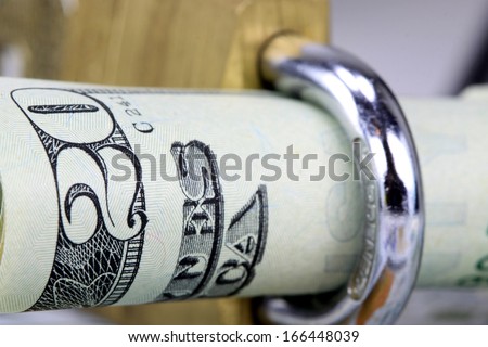 Financial Security Twenty Dollar Bills with Lock
