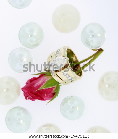 Fancy Wedding Rings on Diamond Ring With Wedding Ring Shallow Dof Find Similar Images