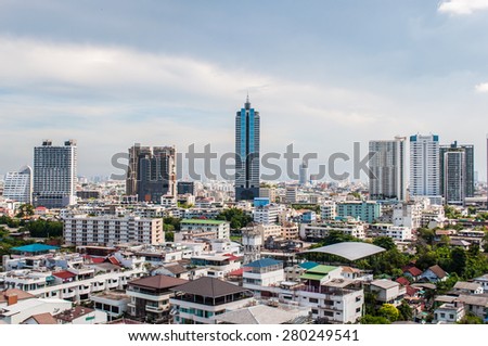 Bangkok,Thailand-  MAY 16:
Landscape Day view at the top view of Bangkok,
on May 16, 2015  bangkok, thailand.