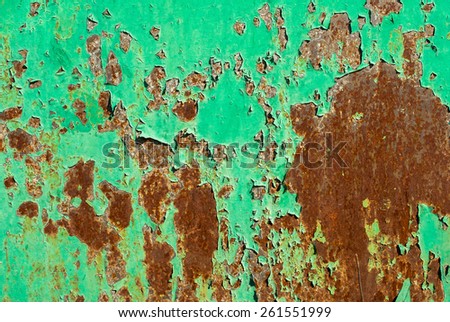 surface of the damaged sheet metal rust background texture