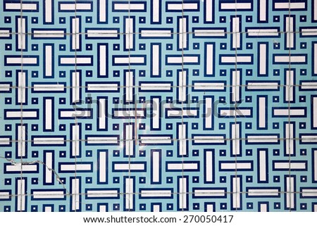 Traditional portuguese tile. Azulejo. Abstract background.