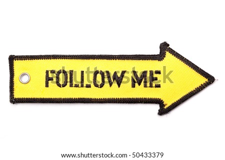 Follow me arrow