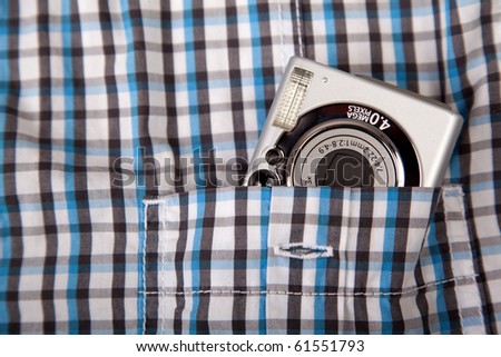 Camera inside a shirt