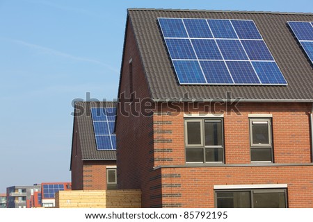 Design building with solar panels