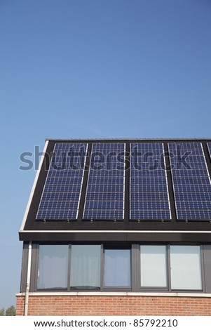 Design building with solar panels