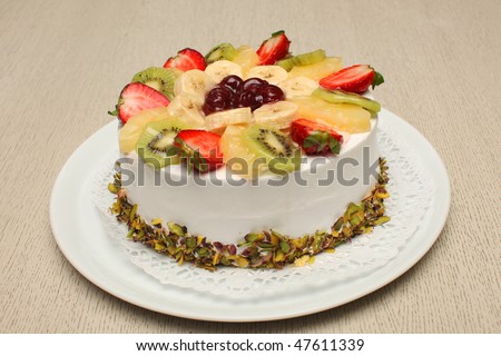 Decorated Fruit Cake