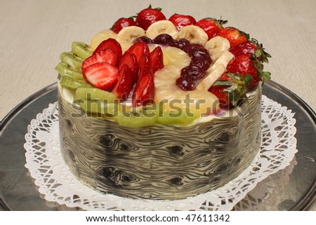 Decorated Fruit Cake